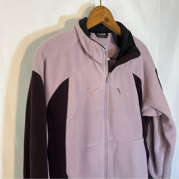 Columbia Titanium Womens Jacket Full Zip Up Fleece Purple Size XL - Picture 3 of 6